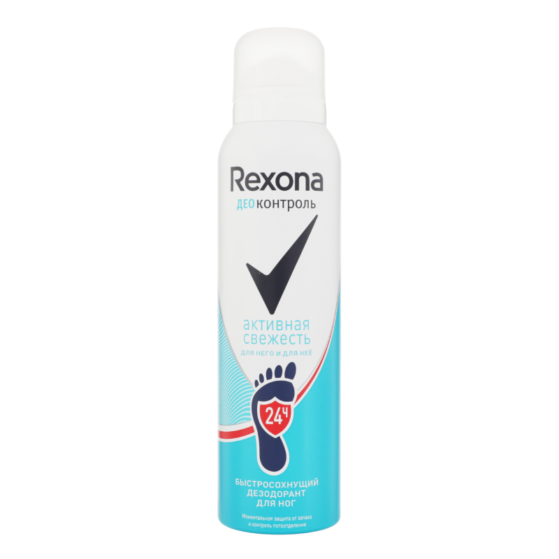 Дезодорант-аэрозоль для ног Активная свежесть Деоконтроль Rexona 150мл ...