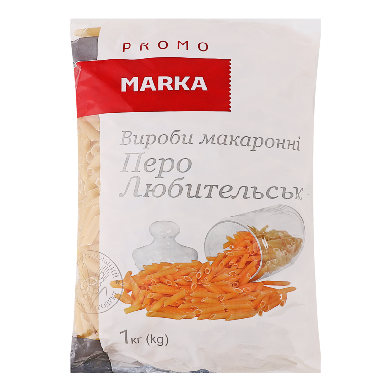 Вироби макаронні група В клас екстра Перо любительське Marka Promo м/у