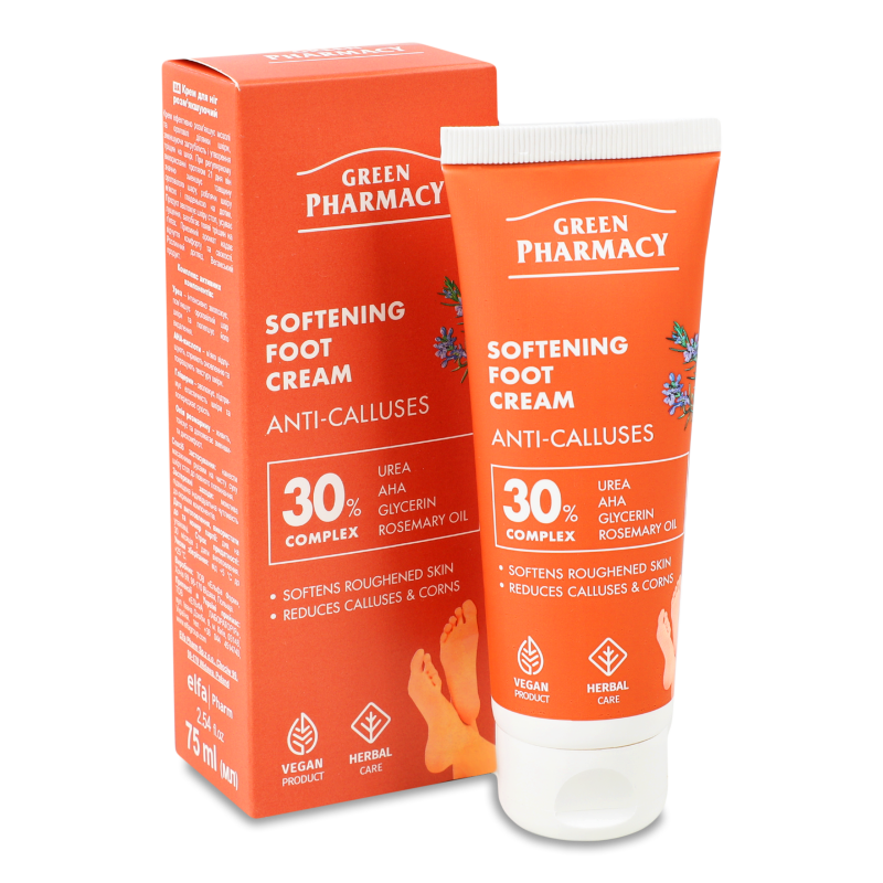 Крем д/ніг розм’якшуючий 75мл Green Рharmacy