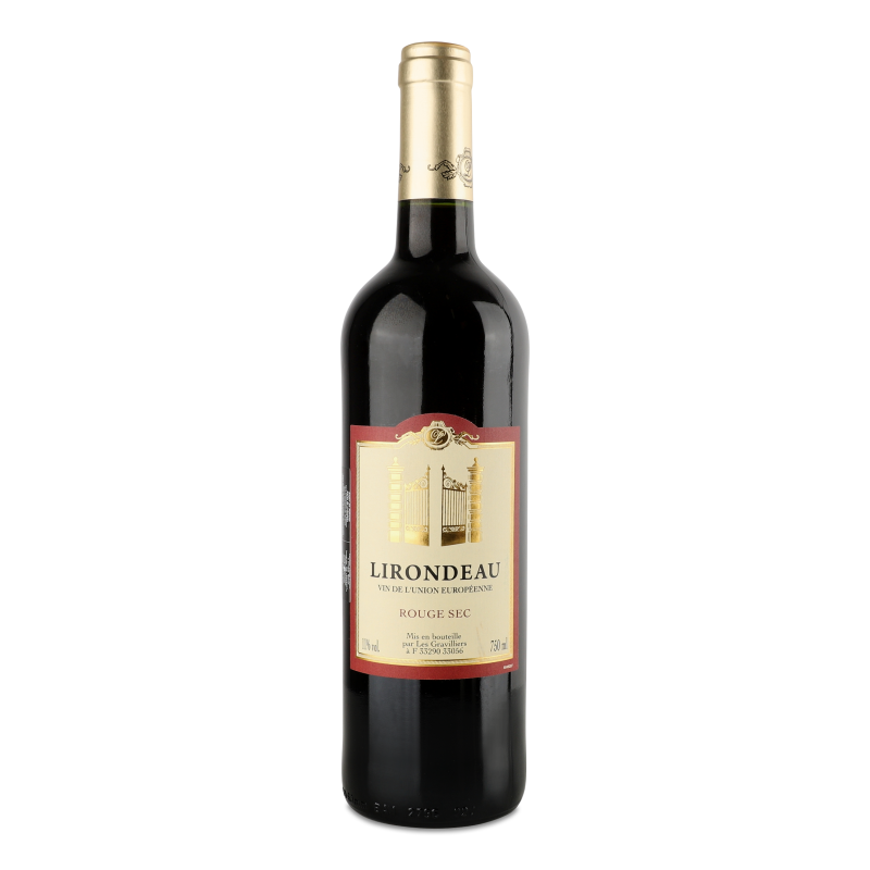 Вино червоне сухе 11% 0,75л Барон де Лірондо