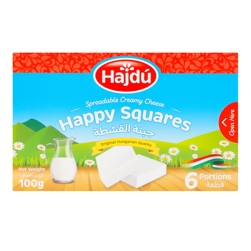 Сир плавлений 65% вершковий кубиками Hajdu к/у