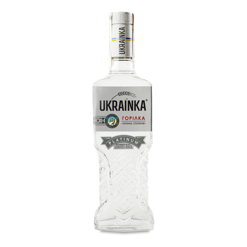Горілка Платинум 40% 0,5л Ukrainka