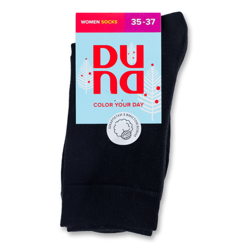 Шкарпетки жіночі чорні класичні р.21-23 3113 Duna