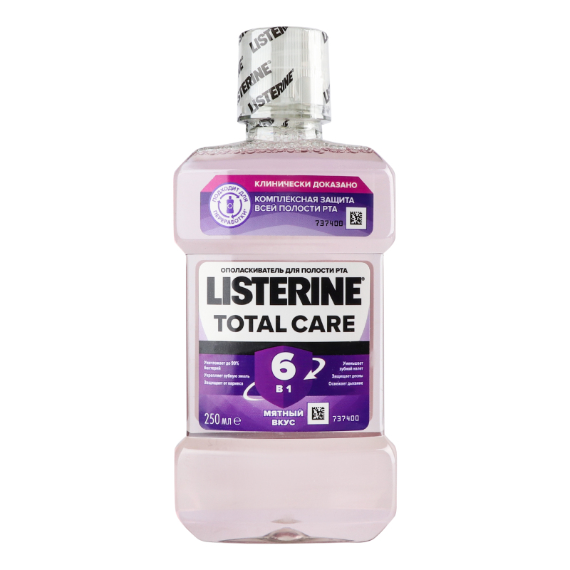 Ополаскиватель для полости рта 6в1 Total Care Listerine 250мл Listerine ...