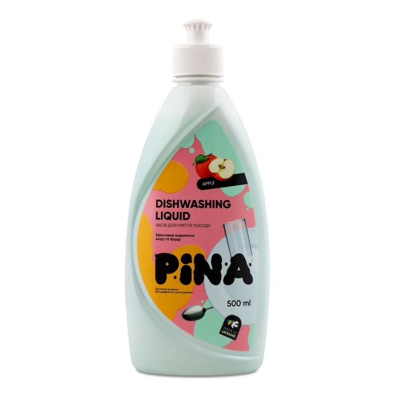 Засіб д/миття посуду Apple 500мл Pina
