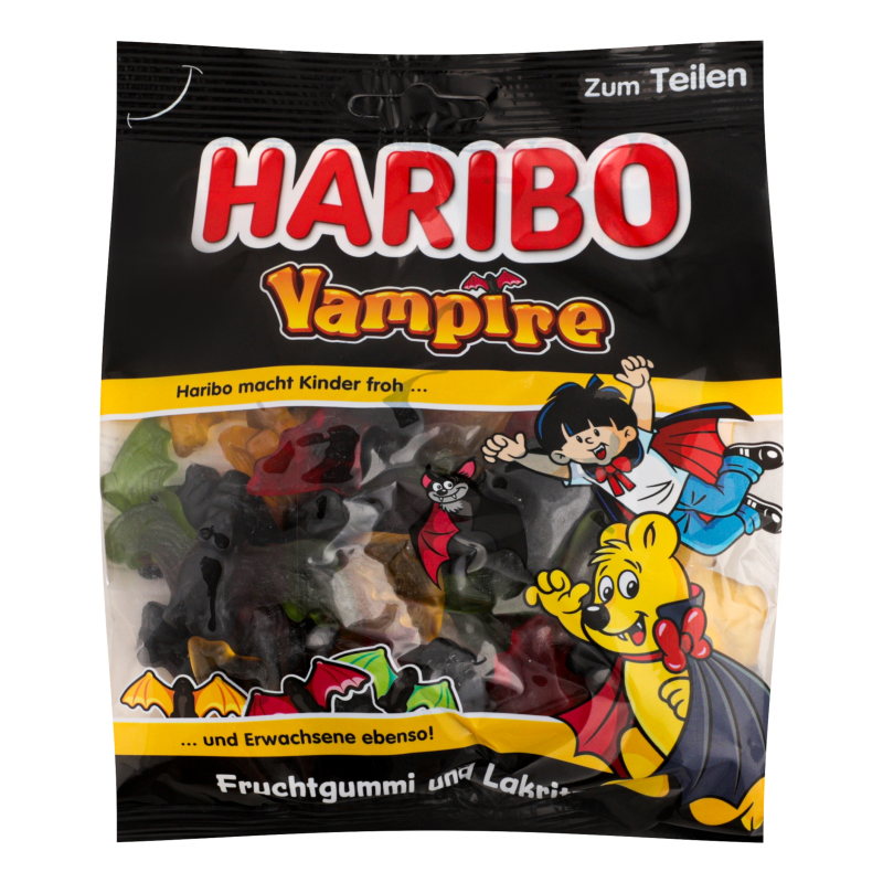 Цукерки желейні з лакрицею Vampire Haribo м/у