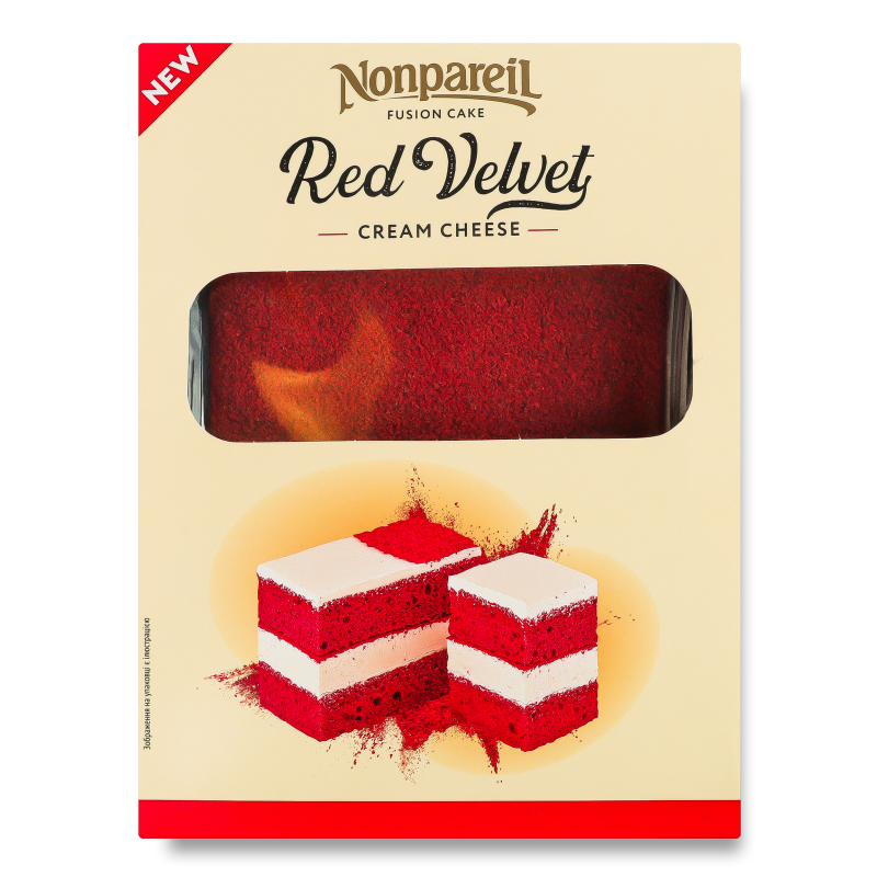 Торт Червоний оксамит 0,5кг коробка Nonpareil