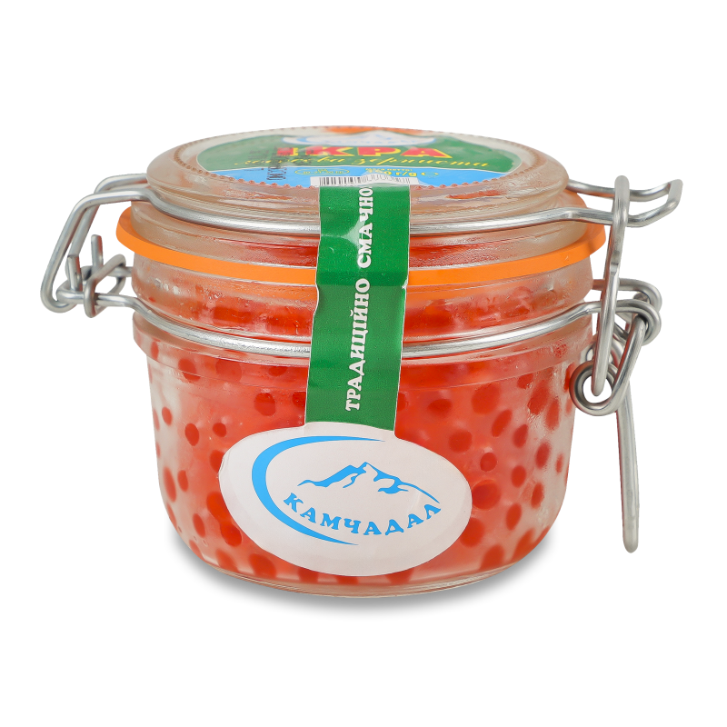 Ікра лососева зерниста 160г скло Камчадал