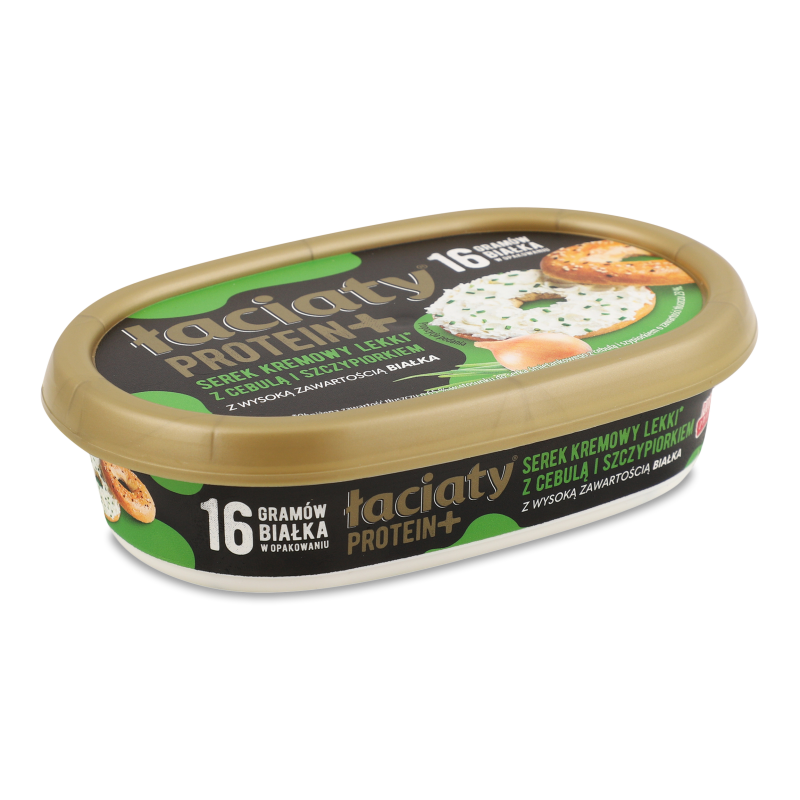 Крем-сир вершковий з протеїном та цибулею 20% 135г Laciaty