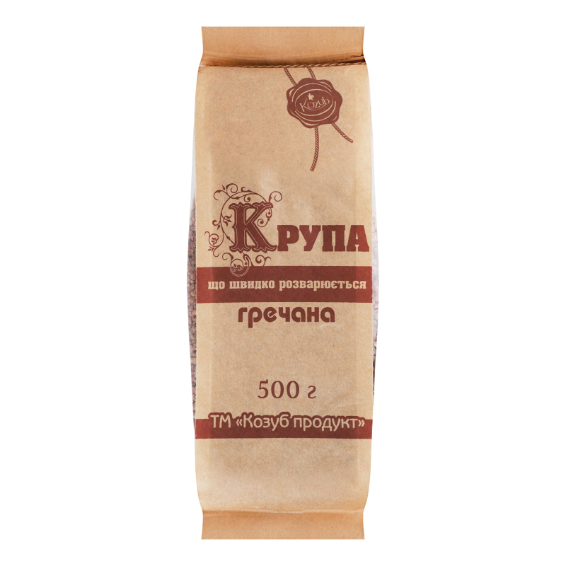 Крупа гречана швидкорозварювана Козуб продукт м/у