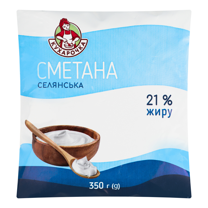 Сметана 21% Селянська Кухарочка м/у