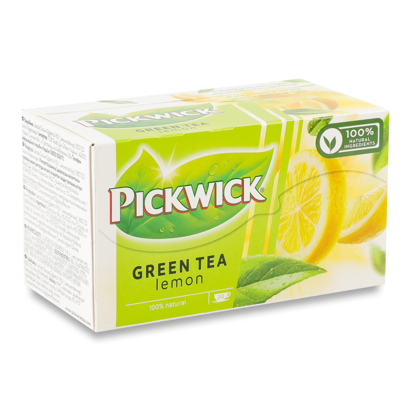 Чай зелений з лемонграсом та цедрою лимона 20*2г Pickwick