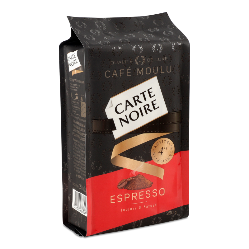 Кава Espresso мелена смажена 250г в/у Carte Noire