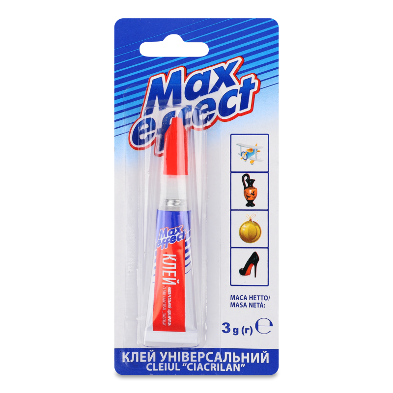 Клей Циакрілан універсальний 3г Max effect