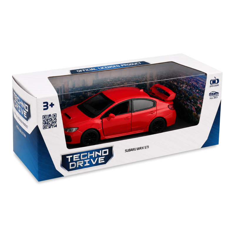 Іграшка Автомодель Subaru WRX STI червоний/синій TechnoDrive