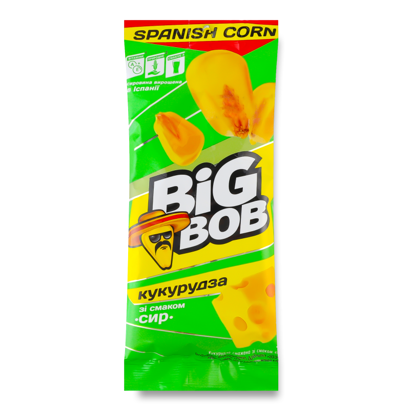 Кукурудза смажена з смаком Сир 60г Біг Боб