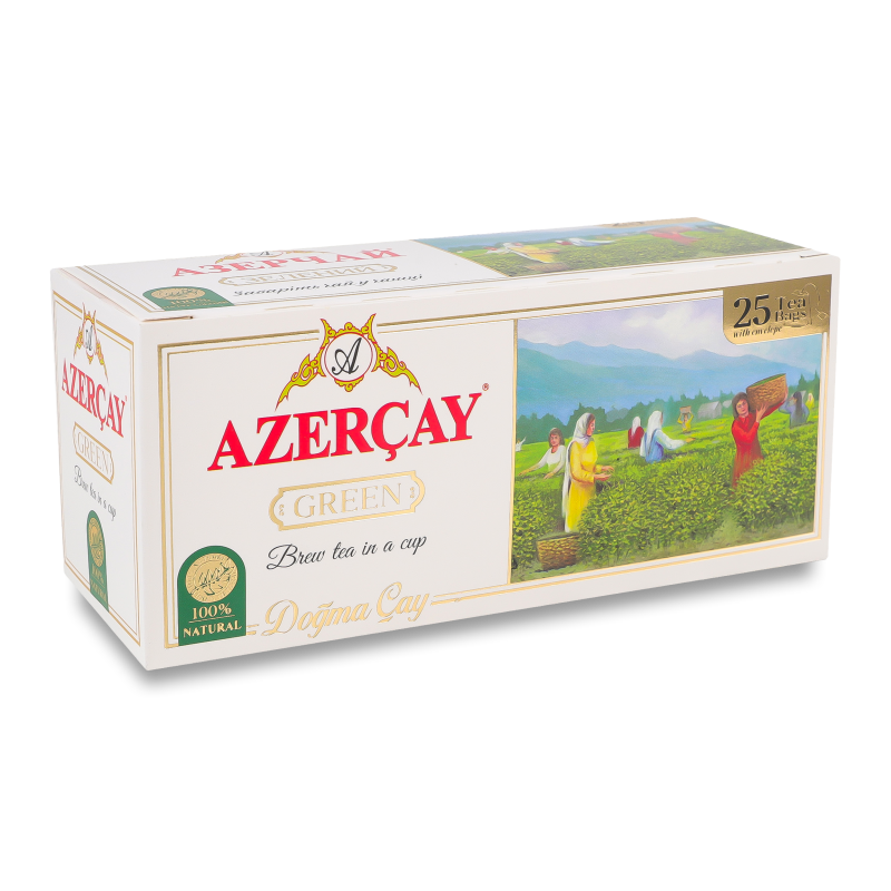 Чай зелений класичний 25*2г Azercay