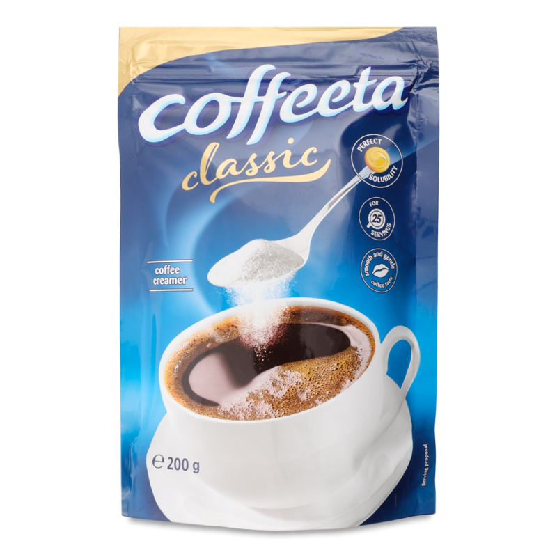 Вершки до кави Classic сухі 200г економ пакет Coffeeta