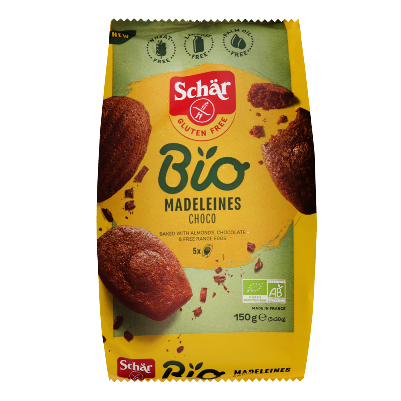 Міні-тістечка шоколадні Madeleines Bio Schar м/у