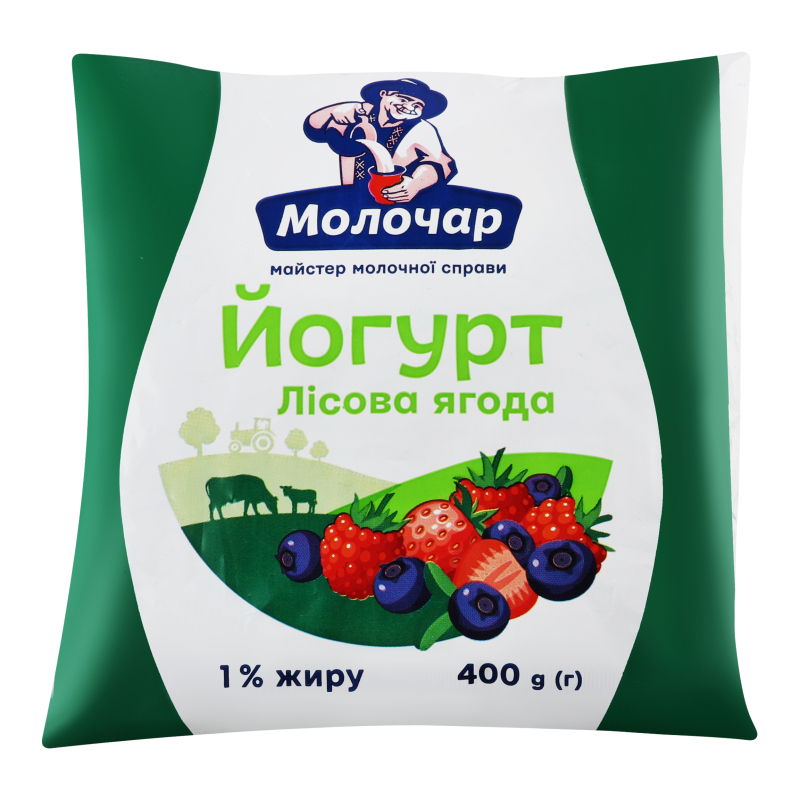 Йогурт 1% Лісова ягода Молочар м/у