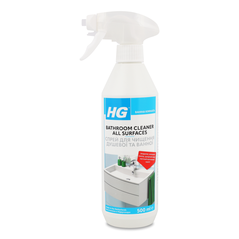 Засіб д/очищення душевої та ванної кімнати 500мл спрей АшДжі