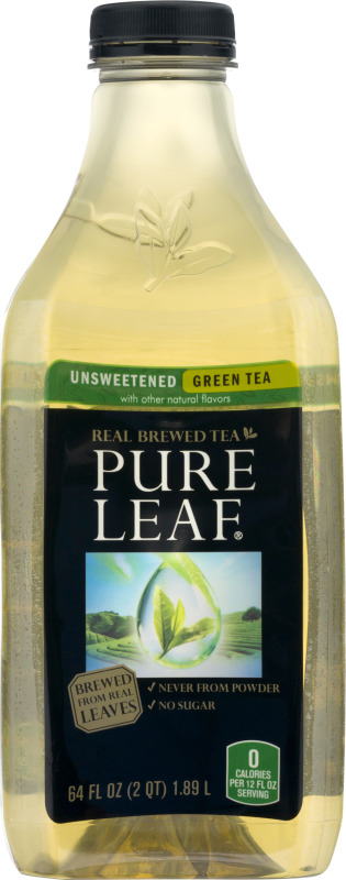 Pure Leaf Real Brewed Tea Unsweetened Green Tea Pure Leaf(12000046575 ...