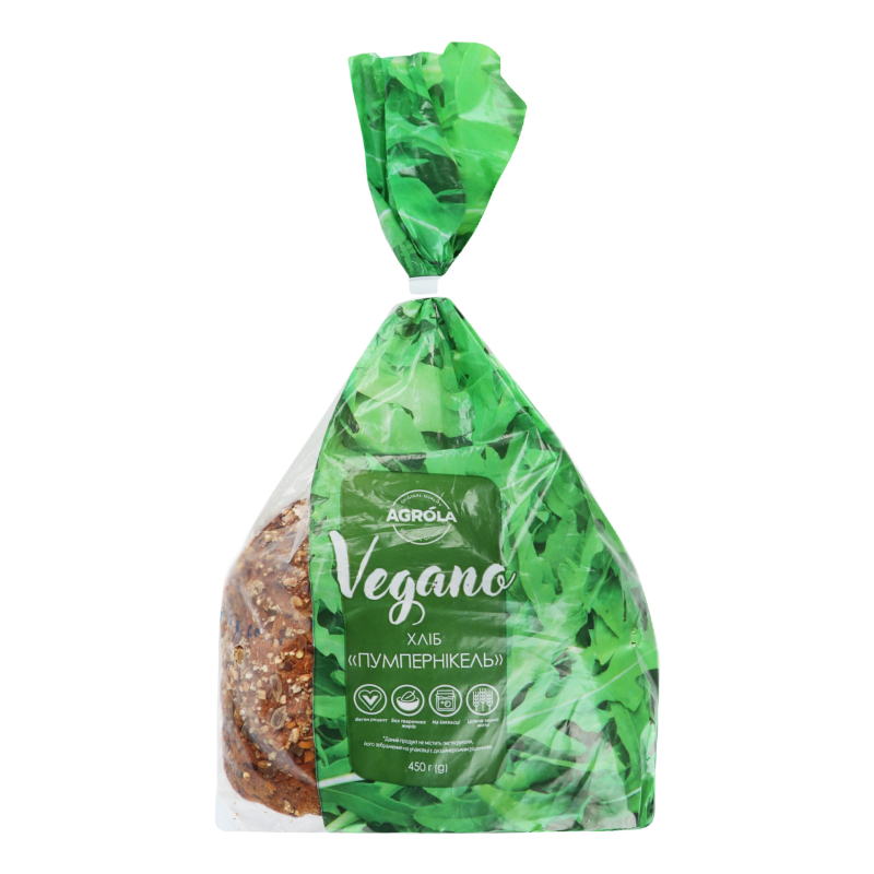 Хліб Пумпернікель Vegano Agrola м/у