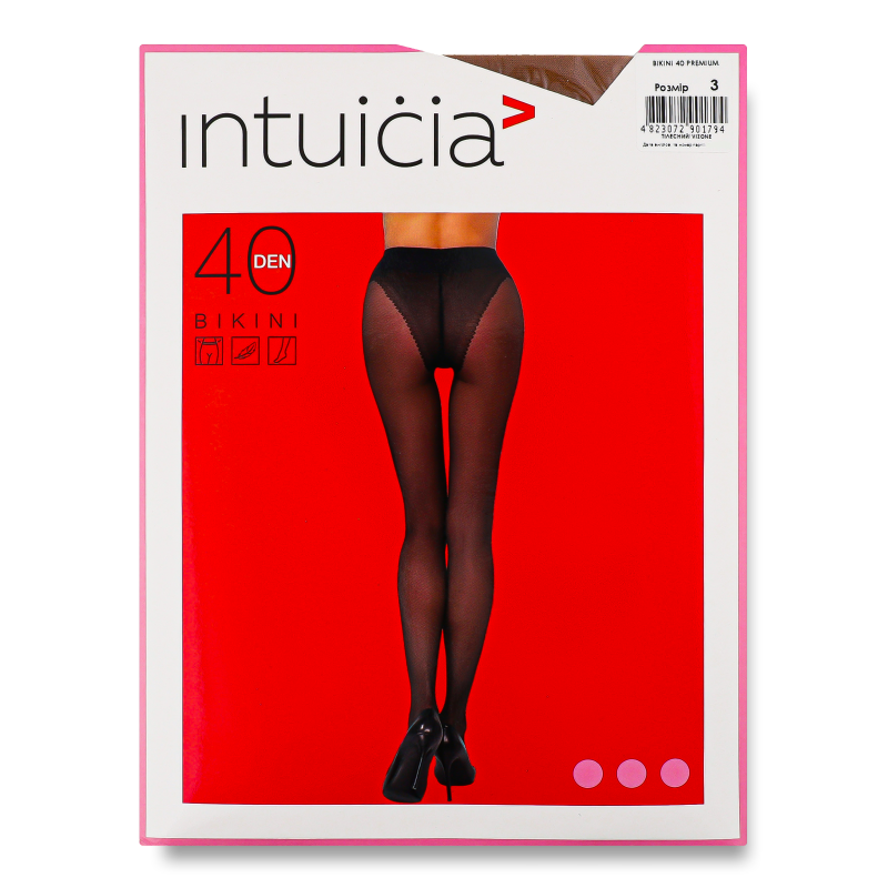 Колготи жіночі Бікіні Преміум візон 40ден р.3 Інтуіція