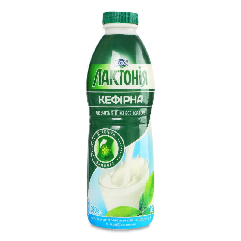 Продукт кефірний Лактонія кефірна з пребіотиком 1% 780г пет Лактонія