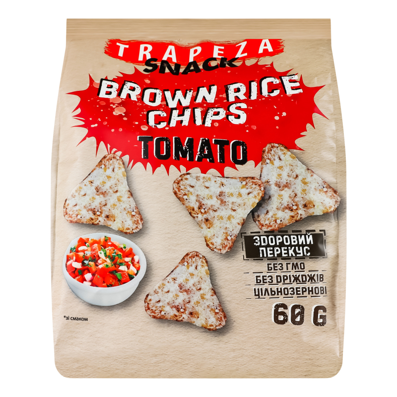 Чипси рисові Tomato Trapeza м/у