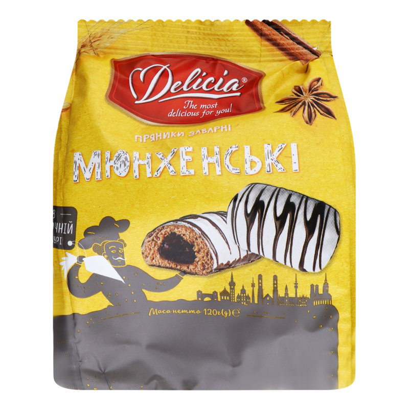 Пряники заварні Мюнхенські Delicia м/у