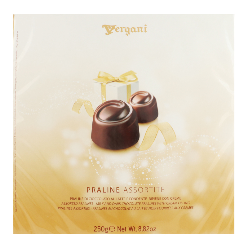 Набір цукерок з начинками глазурованих шоколадом Praline Assortite Vergani к/у