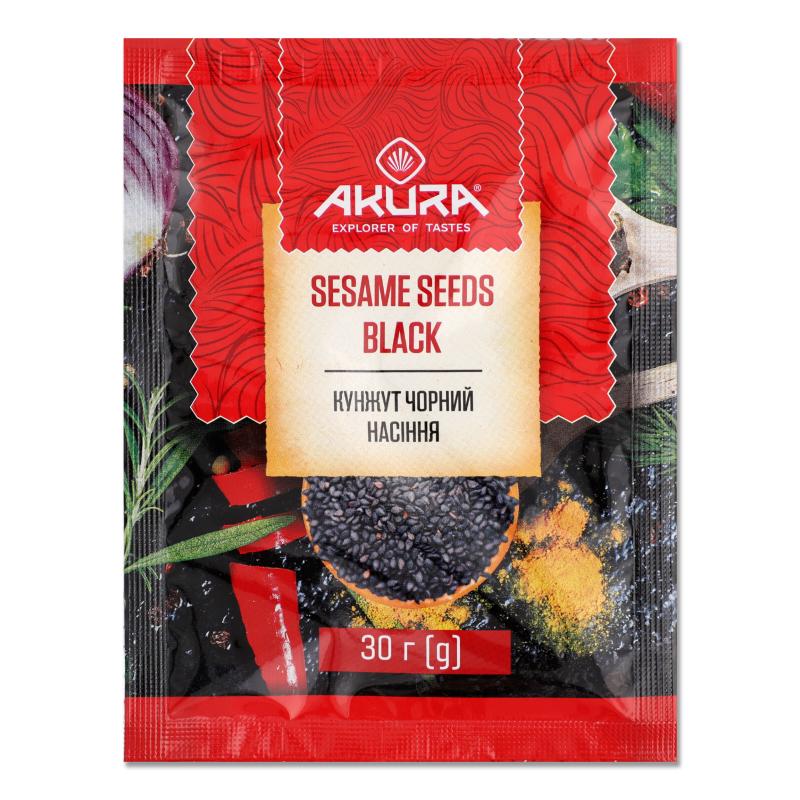 Кунжут чорний 30г Акура