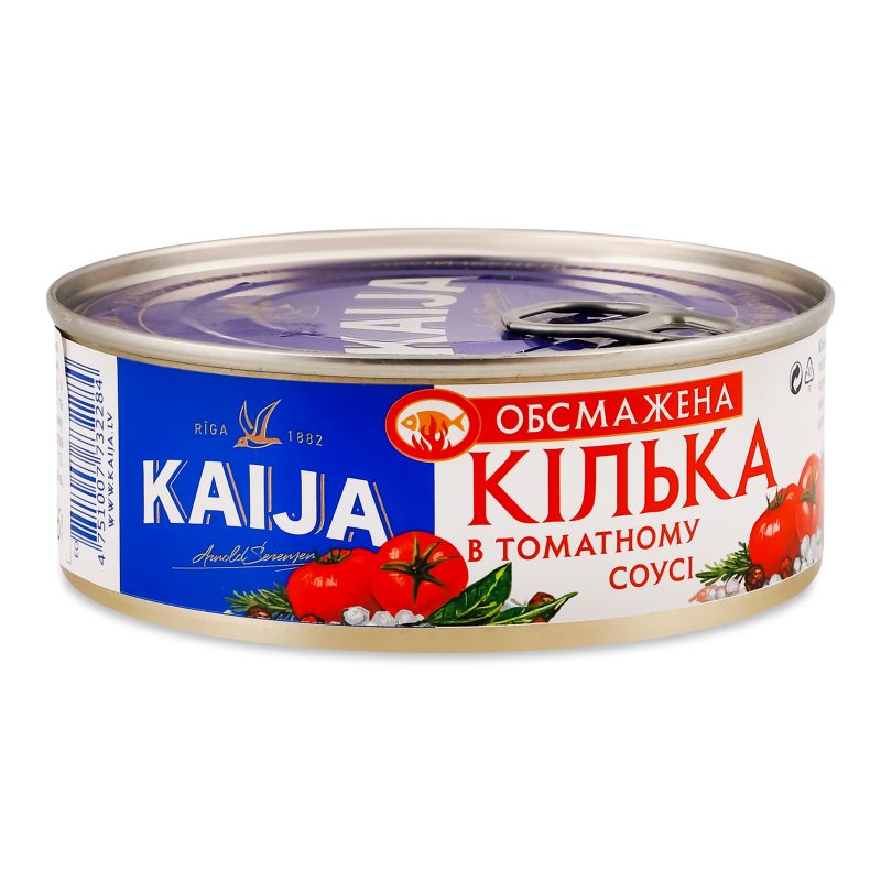 Кілька обсмажена у томатному соусі 240г ж/б Кайа