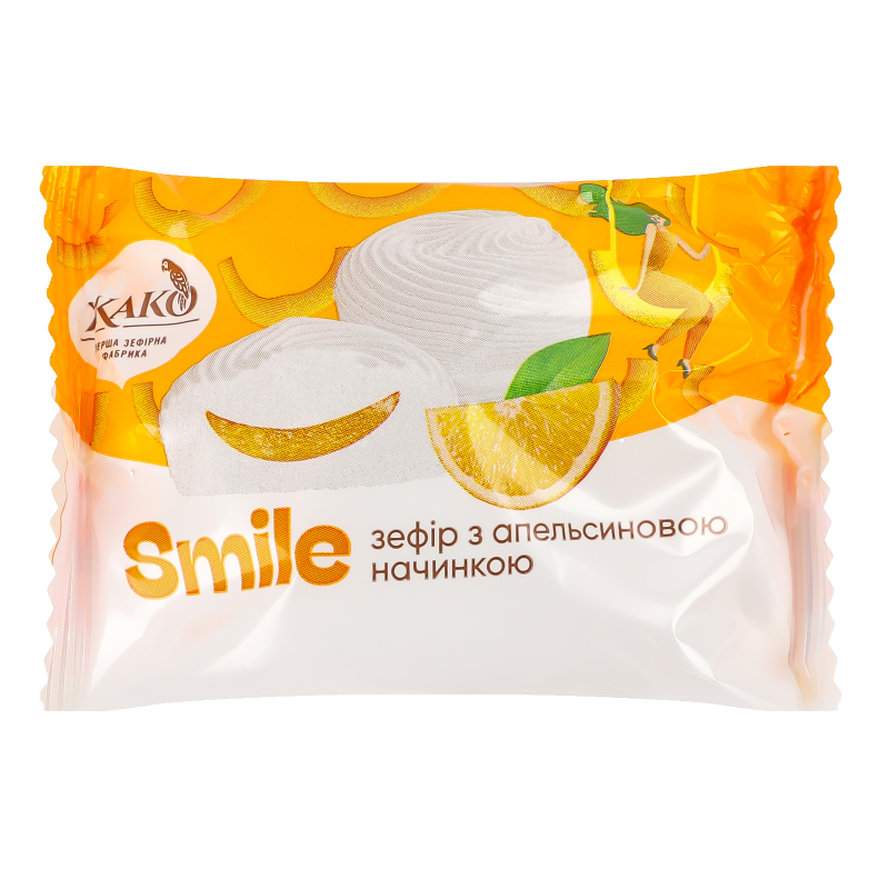 Зефир с апельсиновой начинкой Smile Жако м/у 50г Жако