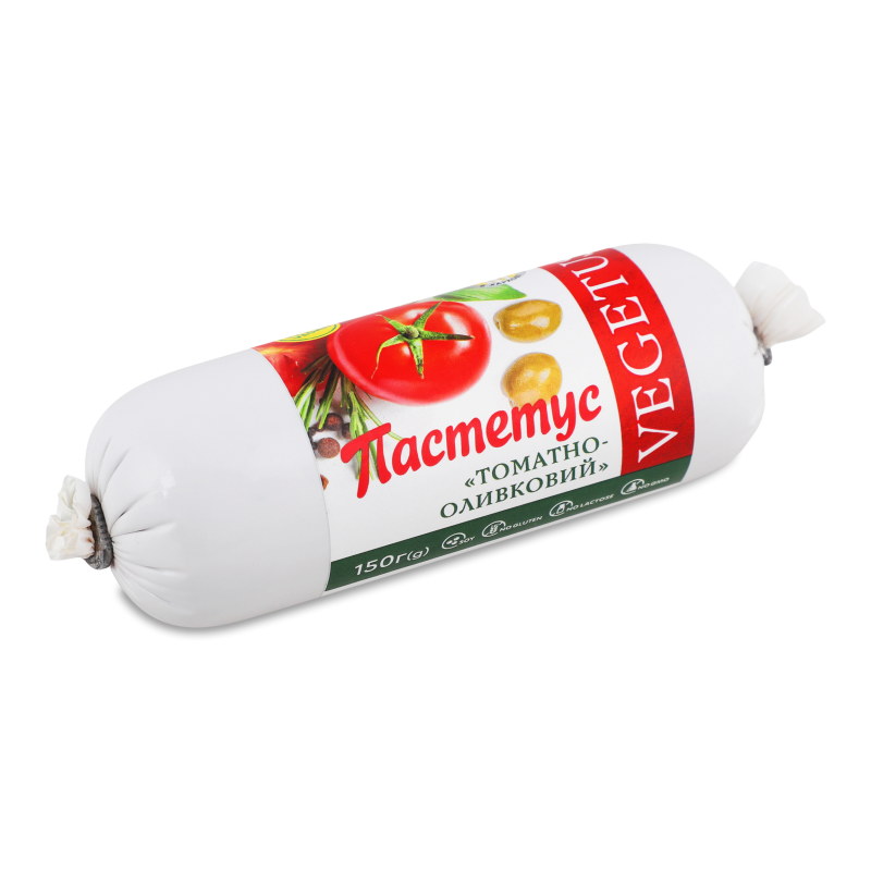 Пастетус Томатно-оливковий п/а 150г Vegetus