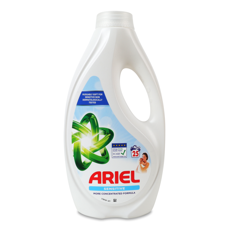 Засіб миючий синтетичний Sensitive рідкий 1125мл Ariel