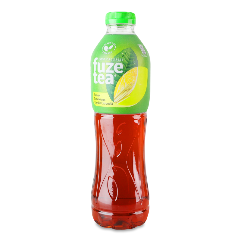 Чай холодний чорний з смаком лимона та лемонграса 1л пет Fuzetea