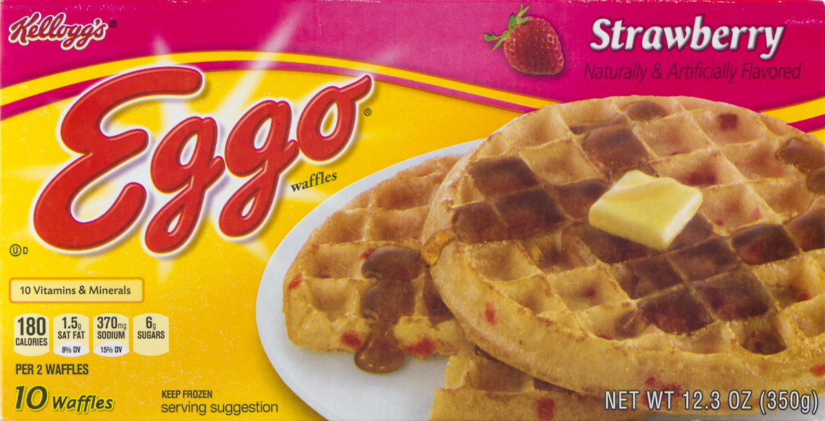 Kellogg's® Eggo® Strawberry Waffles 10 ct Box Eggo(38000403408