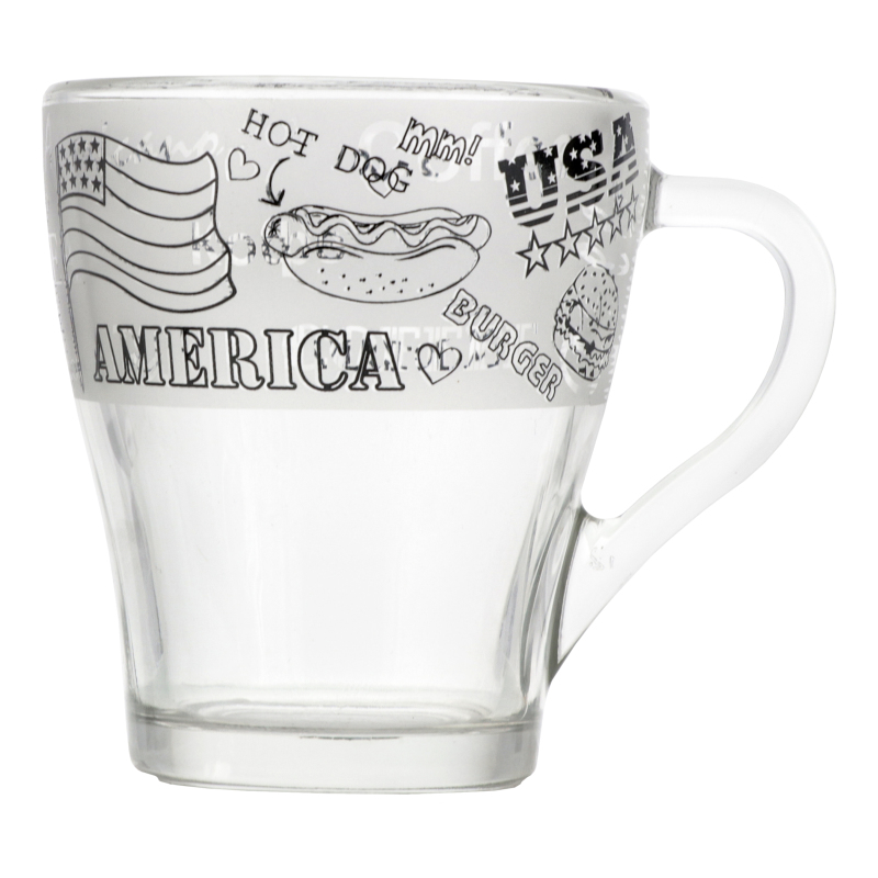 Кружка стеклянная 250мл №85003014 Galleryglass 1шт Galleryglass: купить ...
