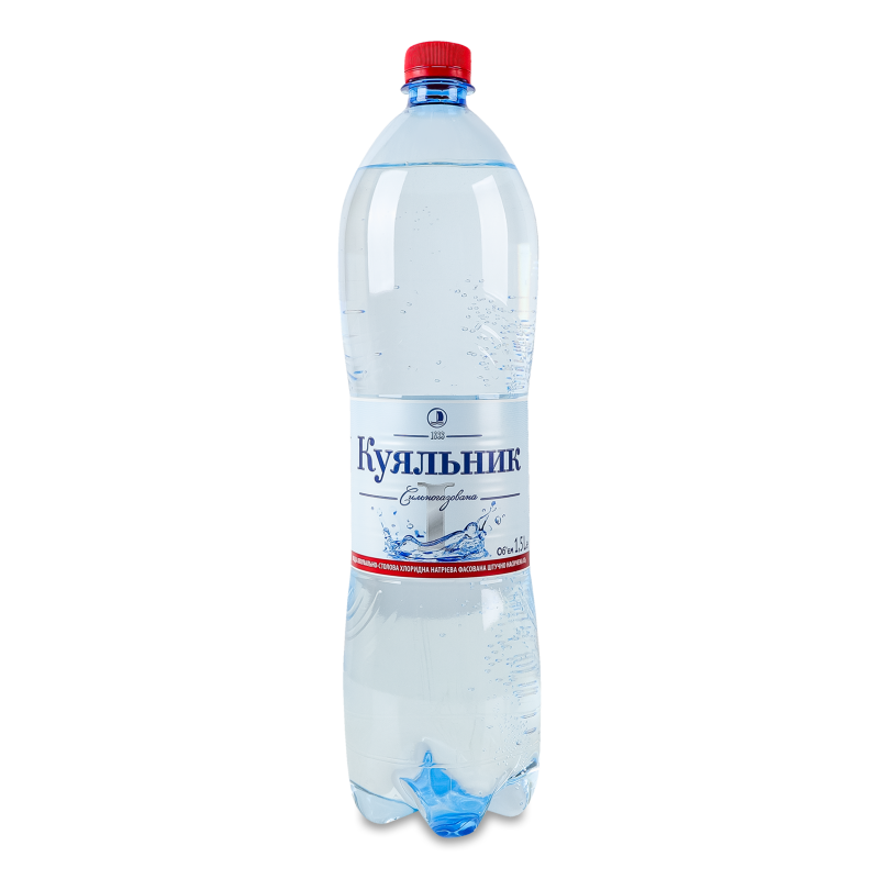 Вода мінеральна №1 сильногазована 1,5л пет Куяльник