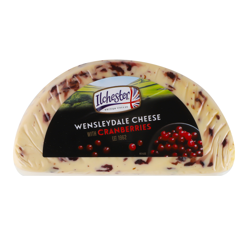 Сир 43% англійський з журавлиною Wensleydale Ilchester кг