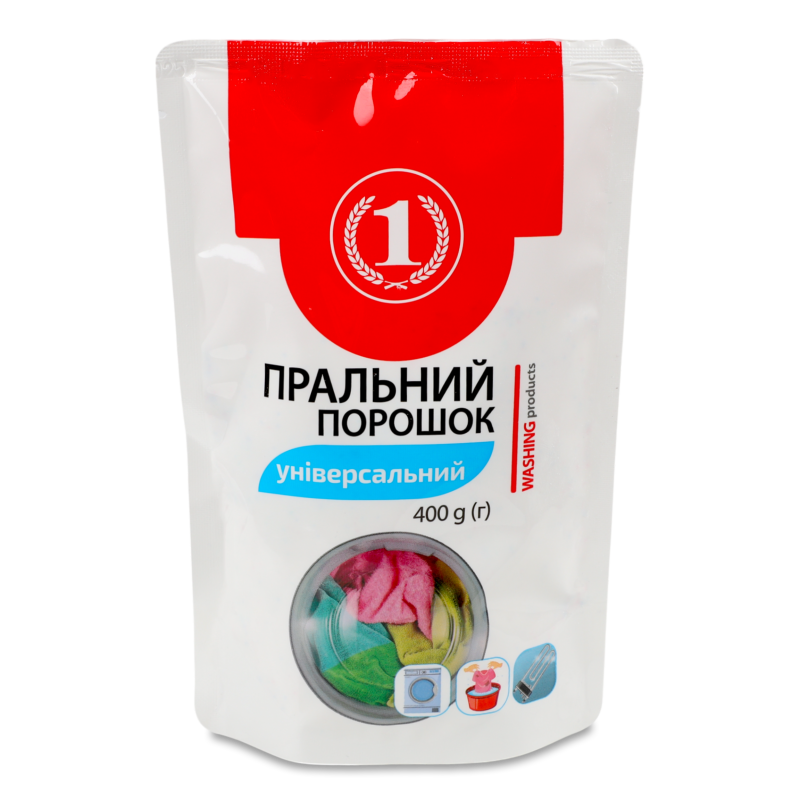 Порошок пральний Універсальний 400г д/п ТМ “1”