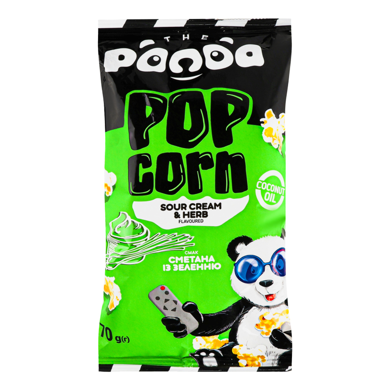 SugarOnTopページ Попкорн Сметана с зеленью The Panda м/у 70г The Panda