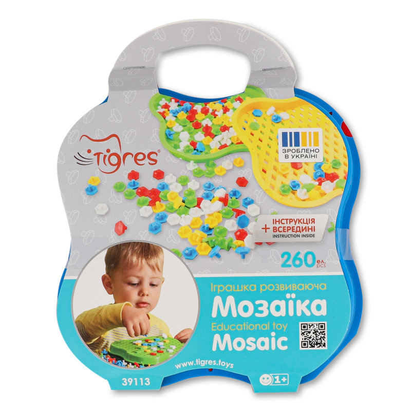 Іграшка розвиваюча Мозаїка арт39113 Тигрес-Пласт