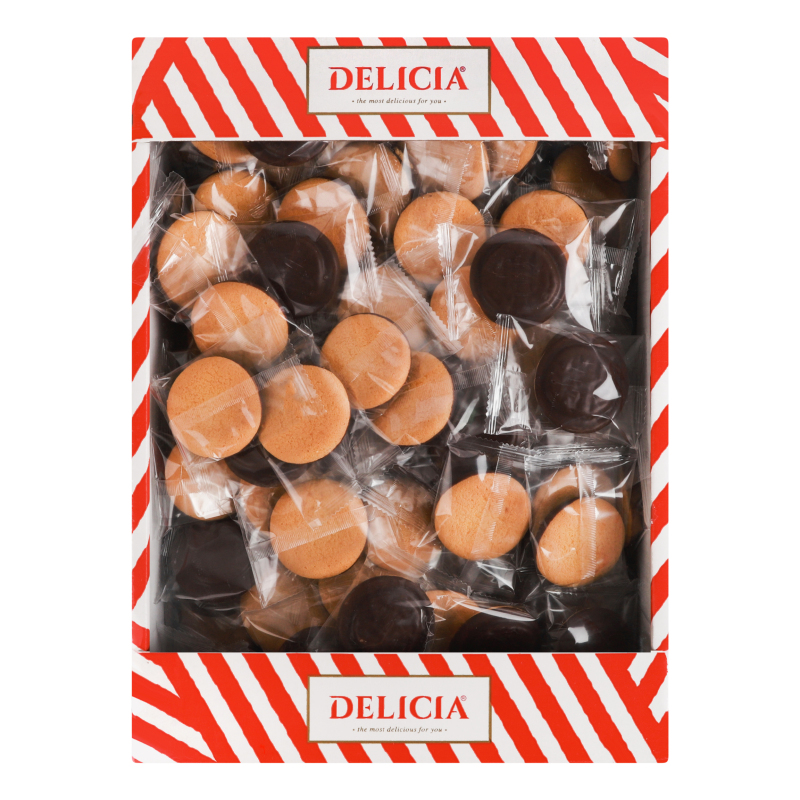 Печиво здобне збивне зі смаком вишні Delicia кг