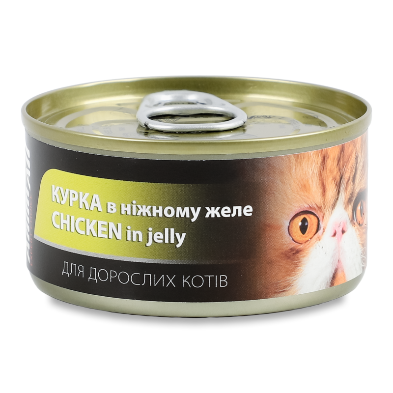 Корм д/котів з куркою в ніжному желе 85г ж/б ЕнімАлл