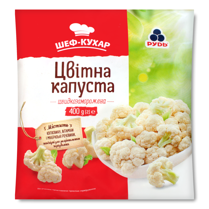Капуста цвітна 400г с/м Рудь