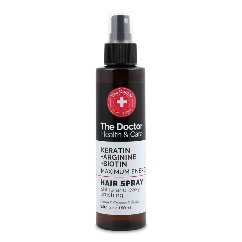 Спрей д/волосся Максимальна сила Кератин аргінін та біотин 150мл Зе Доктор Хелз енд Кеа