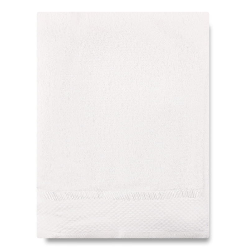 Рушник білий махровий 50*90см 360г/м2 Aisha